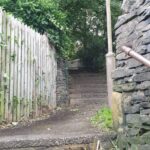 Photo of path after clearing