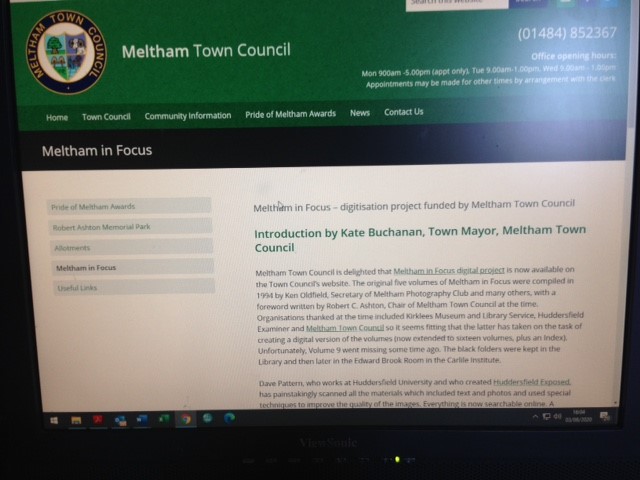 photo of website page